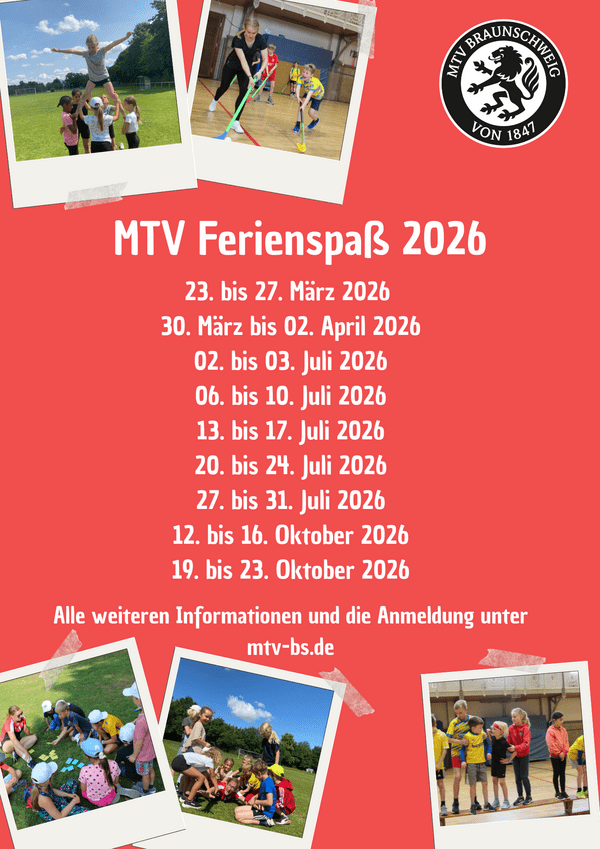 Hier siehst du die verschiedenen Termine unseres Feriencamp