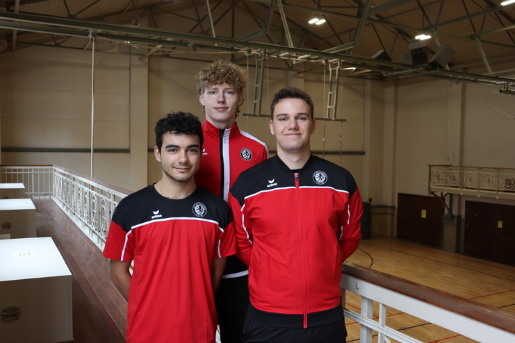 Hier siehst du unsere FSJler Melvin, Tobey und Aidan.