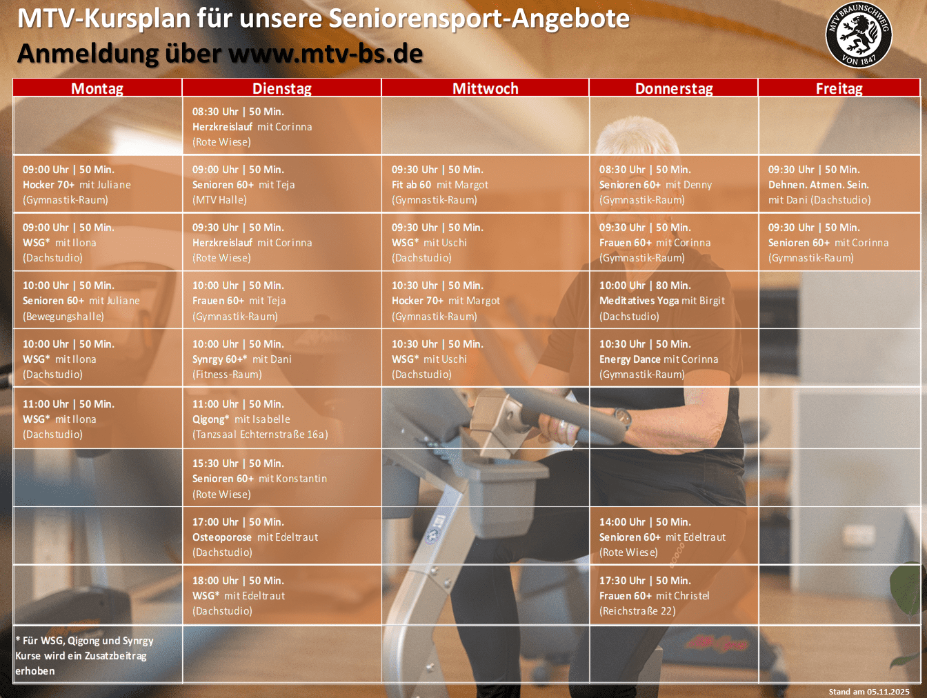 Seniorensport Hier siehst du unseren aktuellen Seniorensportplan