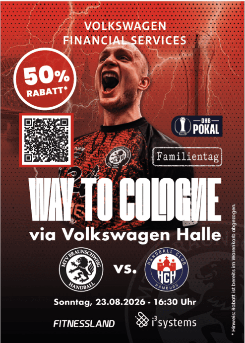 Hier siehst du unser Plakat für das Handballspiel gegen den HSV Hamburg.